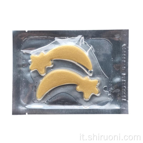 Maschera per gli occhi al collagene con patch in gel per occhi in oro 24k